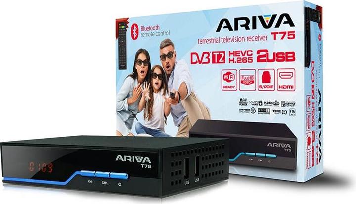 Produktbild Ferguson Tuner DVB-T2 Ariva T75 H265 HEVC (DVB-T2, DVB-S, DVB-S2, DVB-T)
