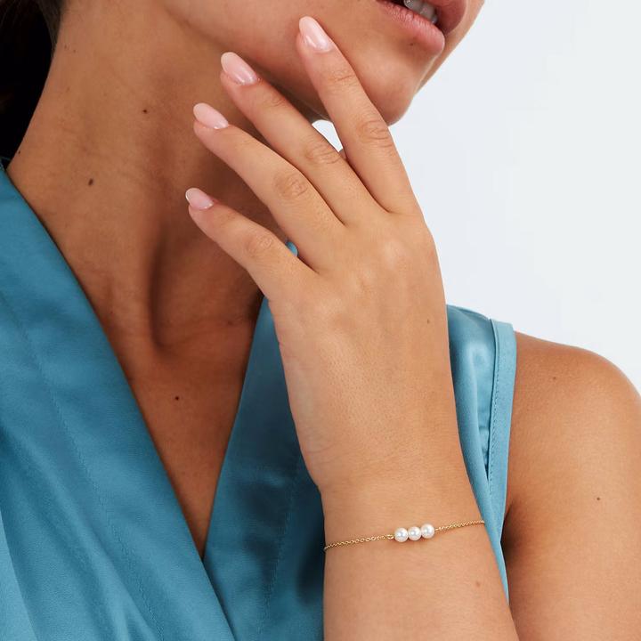 Immagine prodotto Morellato Bracciale delicato placcato oro Perla SAWM05 (19 cm, Argento 925)