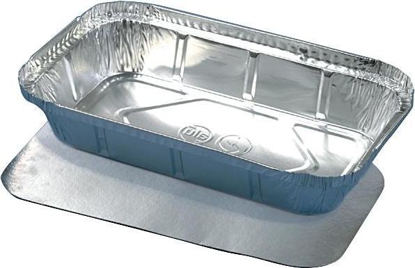 Actual product image Papstar Aluminium bowl, angular with lid (10 x)