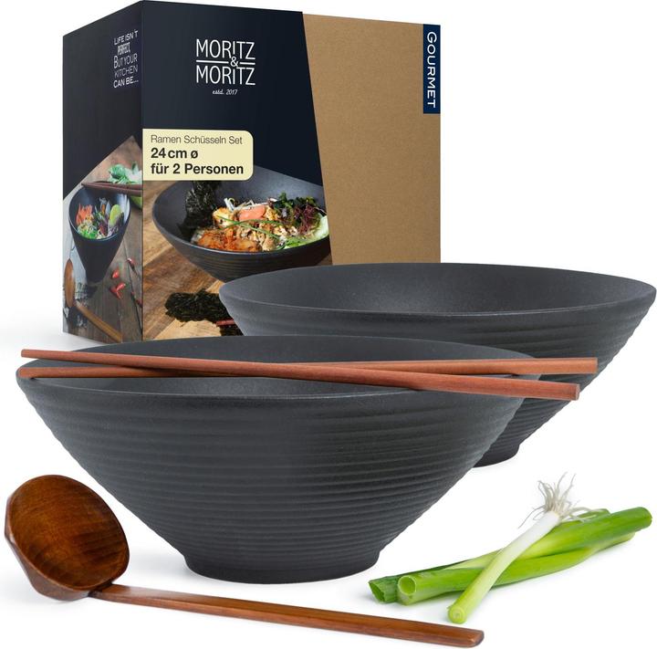 Actual product image Moritz & Moritz Bowls with chopsticks (24 cm, 0.70 l, 2 x)