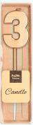 Immagine prodotto Folat Candela numero 3 Bronzo metallizzato (1 x)