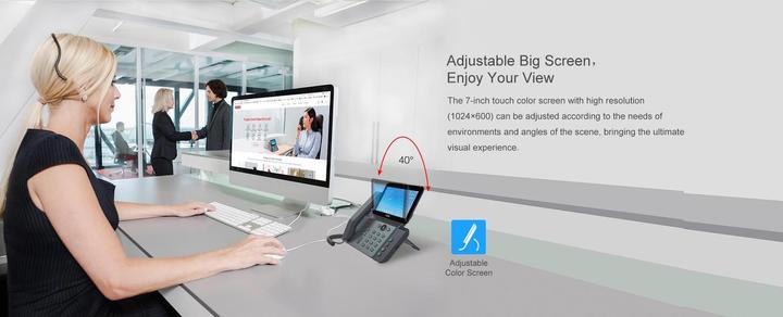 Actual product image Fanvil Desk phone V67 Black