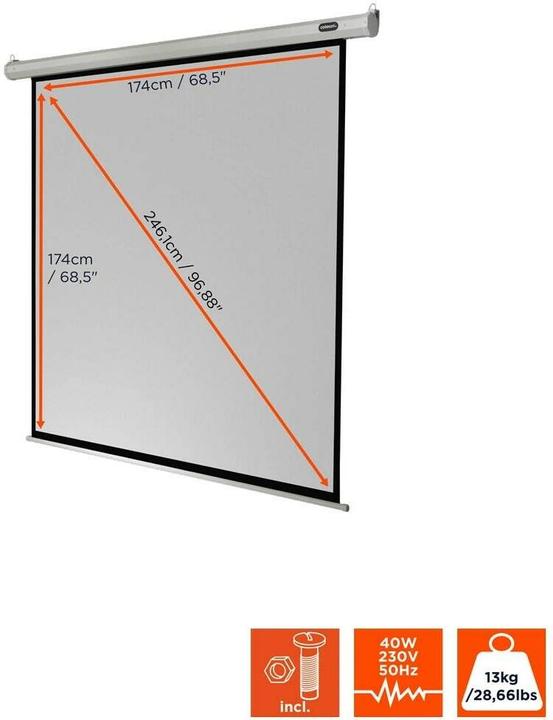 Produktbild Celexon Motor Economy, Leinwand, 1:1 (100.24", 1:1)