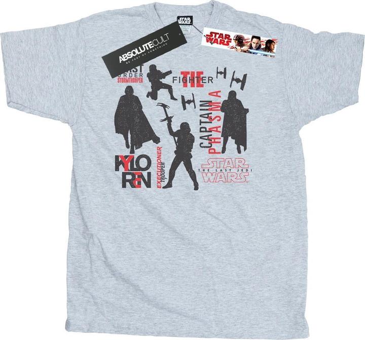 Actual product image Star Wars Mens The Last Jedi First Order Silhouettes T-Shirt (S)