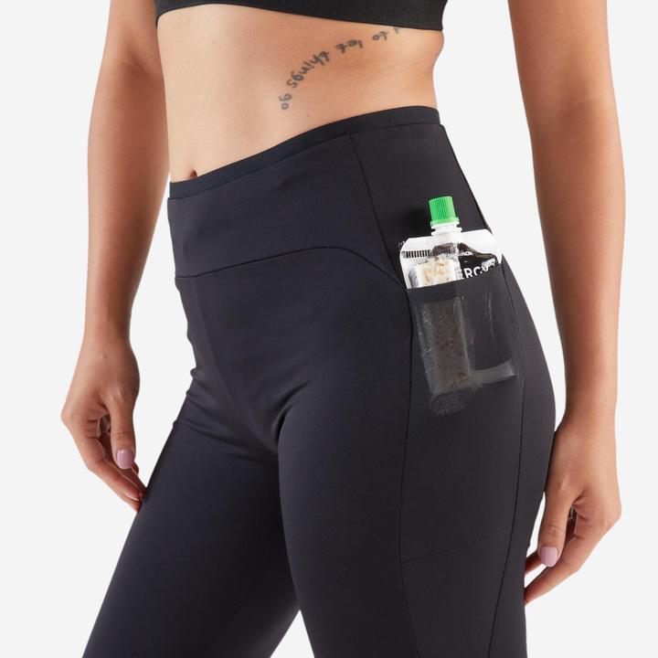 Actual product image Kiprun Lauftights lang Damen - 500 Comfort schwarz (W33/L31)