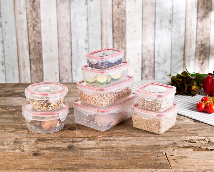 Immagine prodotto Rosenstein & Söhne Set di 2 8 contenitori per alimenti con coperchio a clip, senza BPA