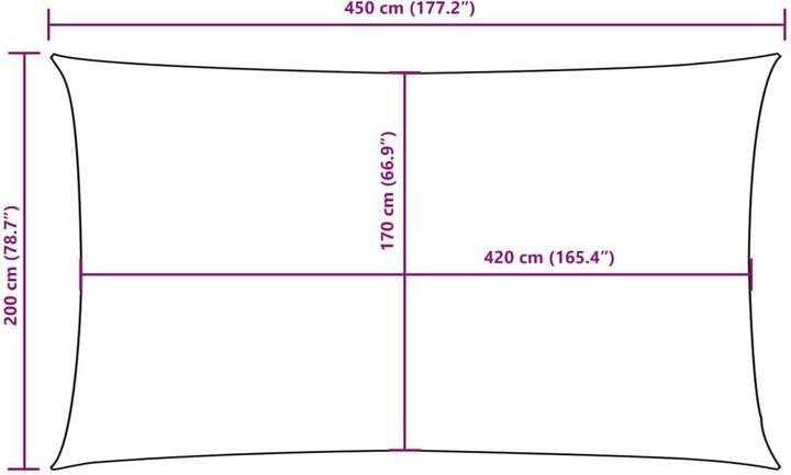 Actual product image VidaXL Nezhatok (200 x 450 cm)