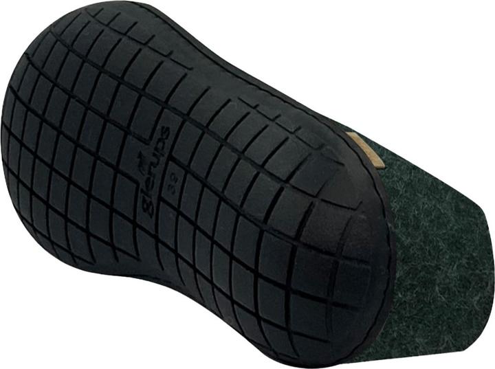 Actual product image Glerups Natural rubber sole black slipper (38)