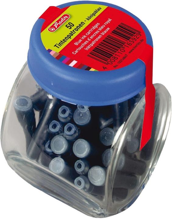 Actual product image Herlitz Ink cartridges in glass, royal blue (Inkwell, Blue)