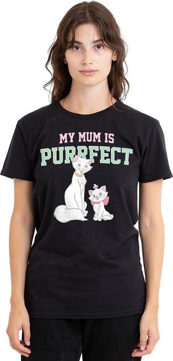 Immagine prodotto Disney My Mum Is Purrfect Maglietta Festa della Mamma Duchessa e Marie Adulto Unisex (S)