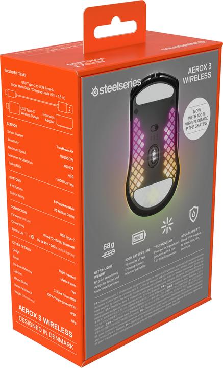 Image du produit SteelSeries Aerox 3 Wireless (2022) (Sans fil)