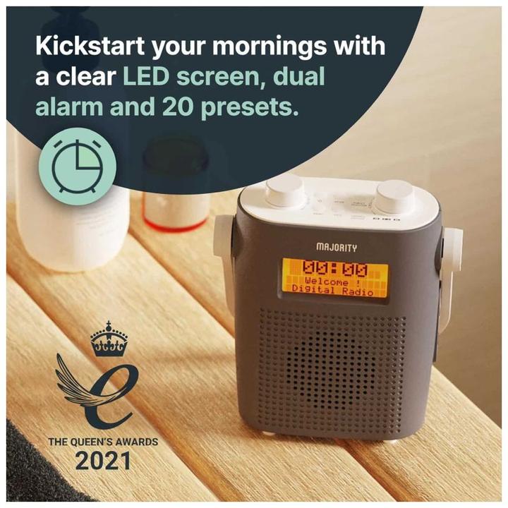 Actual product image Majority Eversden Grey (VHF, DAB+)
