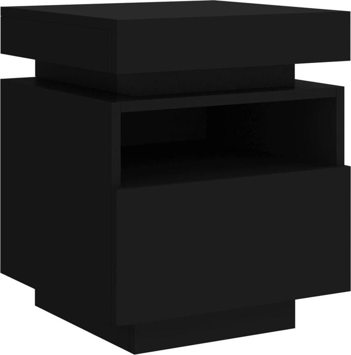 Actual product image VidaXL Bedside cabinet with LED lights (39 x 40 x 48.5 cm)
