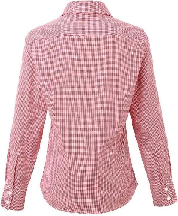Actual product image Premier Womens/Ladies Gingham Long-Sleeved Shirt (40 D)