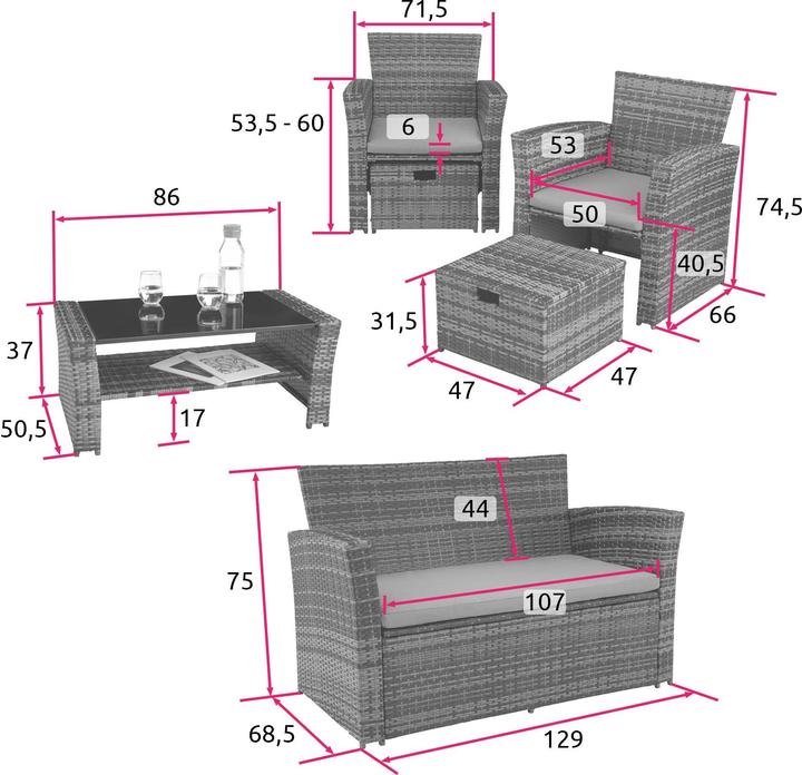 Actual product image tectake Modena