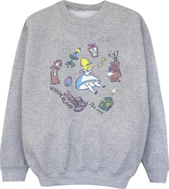 Disney Jungen Alice im Wunderland Falling Sweatshirt