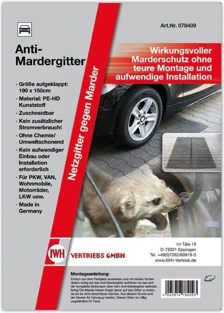 Productafbeelding IWH Anti-marterrooster, 1.900 x 1.500 mm Materiaal: PE-HD kunststof, op maat te snijden