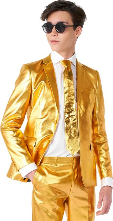 Produktbild OppoSuits Teen Groovy Gold Anzug für Jugendliche (158)