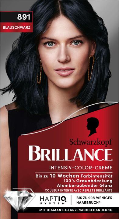 Schwarzkopf Brillance Intensiv-Color-Creme (Schwarz, Blauschwarz)