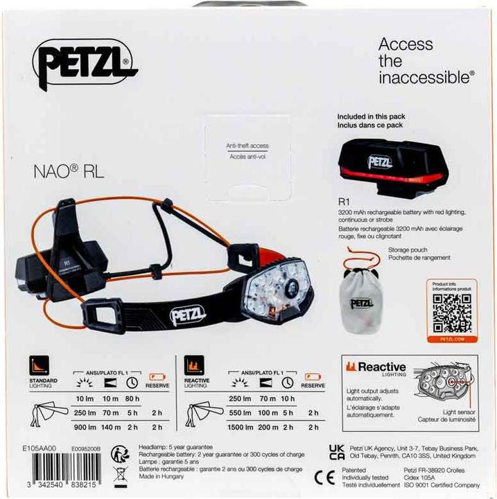 Produktbild Petzl Nao Rl (1500 lm)