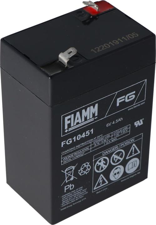 Actual product image Fiamm Battery for Peg Perego vehicles 6 Volt (6 V, 4.50 Ah)