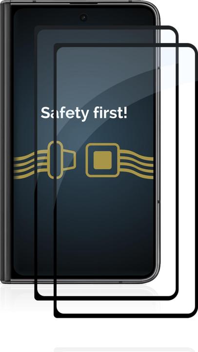 Produktbild Savvies Full-Screen Displayschutz Panzerglas Schutzglas (2 Stück, Google Pixel Fold)