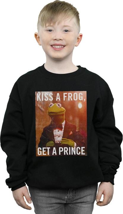 Actual product image Disney Boys The Muppets Kiss A Frog Get A Prince Sweatshirt (152, 158)
