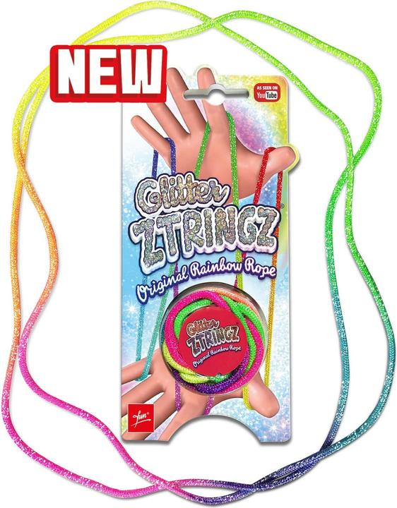 Actual product image Fun Ztringz Glitter Rainbow Rope