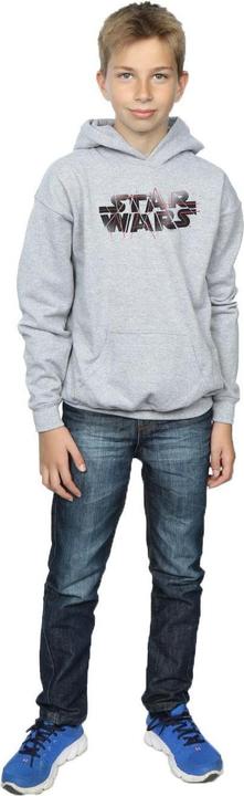 Actual product image Star Wars Boys The Last Jedi Spray Logo Hoodie (140, 146)