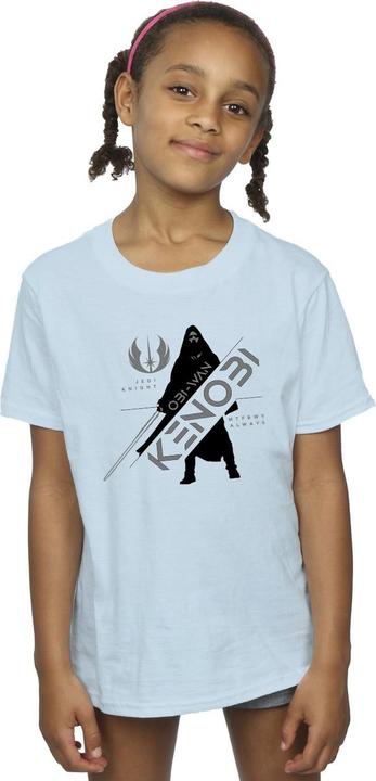 Actual product image Star Wars Girls Obi-Wan Kenobi Jedi Knight Cotton T-Shirt (104)