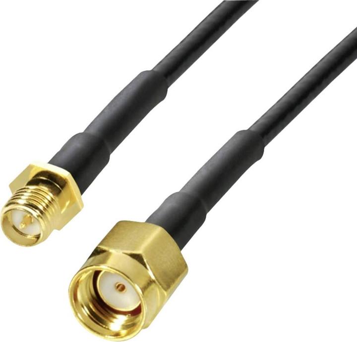 Immagine prodotto BKL Electronic Cavo di prolunga per antenna WLAN da presa inversa SMA a spina inversa SMA, placcato oro, 10,0 m (Cavi antenna)