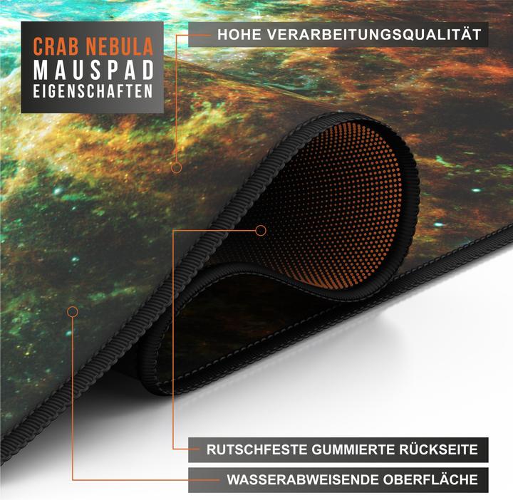 Actual product image CSL Gaming Mouse Pad, XXL Desk Pad 900 x 400mm, Precision & Speed (XXL)