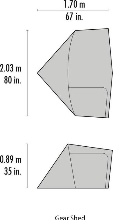 Immagine prodotto Msr Capannone degli ingranaggi (Tenda, 0.94 kg, 4 persone)