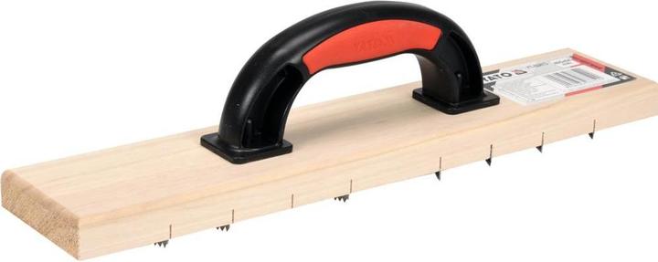Produktbild Yato Profi Raspelhobel für Porenbeton und Gips | 405 x 84 mm | gezahnte Ausführung | Rabot Raspelbre (4 cm)