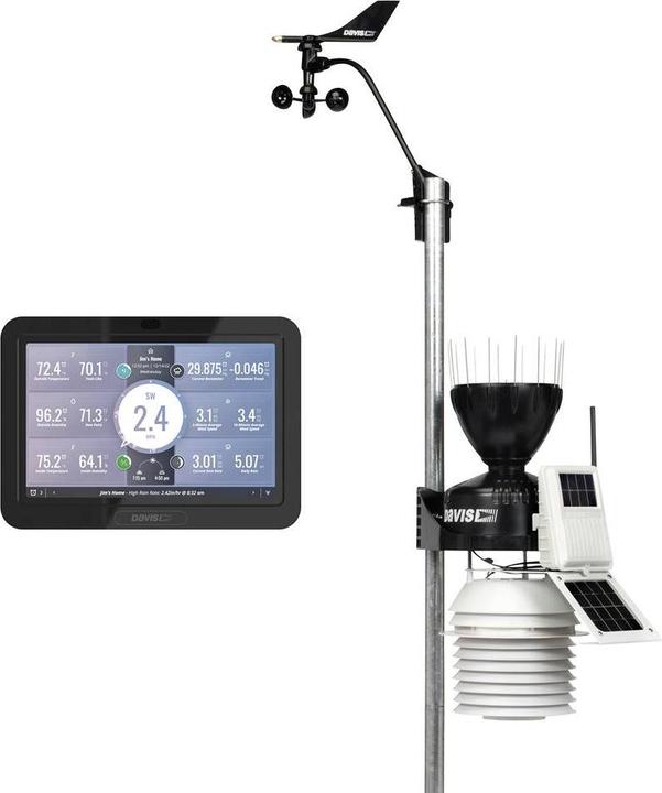 Image du produit Davis 6253 UE Station météo sans fil Vantage Pro2 avec console WeatherLink 24 h de ventilation