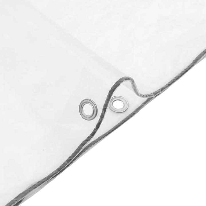 Produktbild VidaXL Transparente Plane mit Ösen 4x4 m Polyethylen durchsichtige Plane (400 x 400 cm)