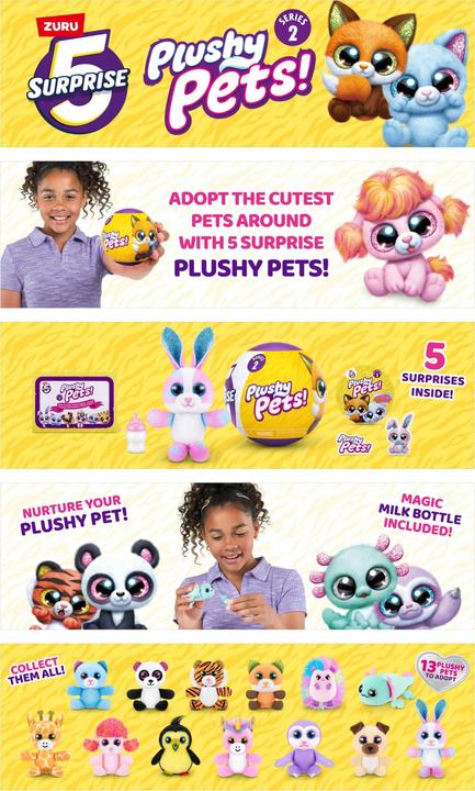 Produktbild Zuru 5 Surprise - Plushy Pets - Serie 2 - 1 Stück