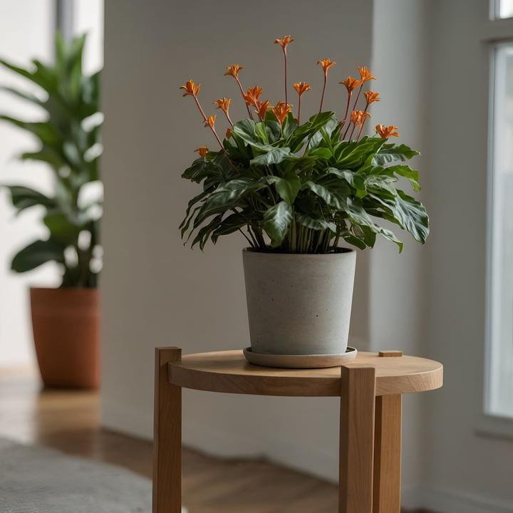 Actual product image Plant in a Box Calathea crocata Tassmania - Crocus Calathea (40 cm)