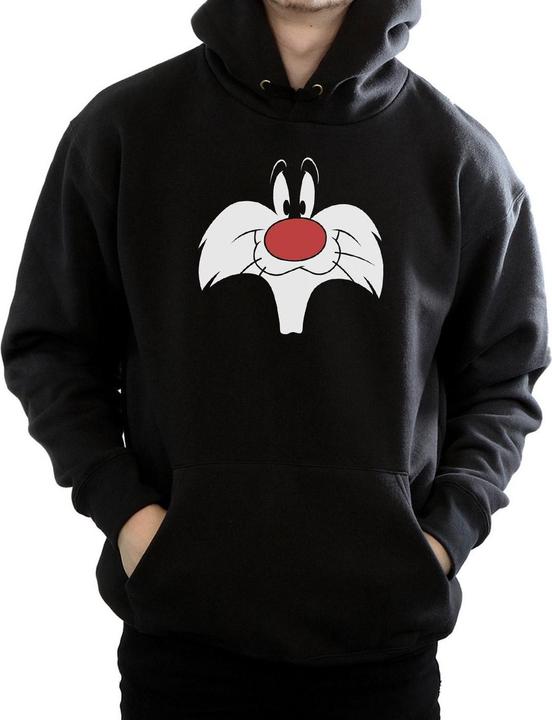 Actual product image Looney Tunes Mens Sylvester Big Face Hoodie (L)