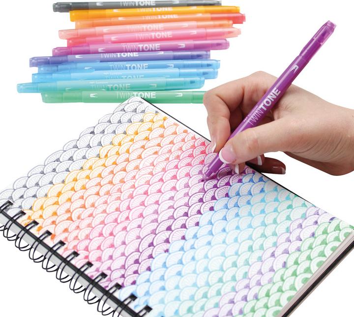 Produktbild Tombow TwinTone (Mehrfarbig, 12 x)