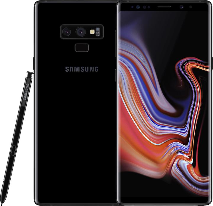 Samsung Galaxy Note9 UE (128 Go, Midnight Black, 6.40", Double SIM hybride, 12 Mpx, 4G)
