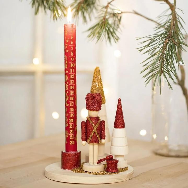 Actual product image Creativ Company Wooden article candle holder Ø 16 cm 1 piece (1.5 x 16 x 16 cm)