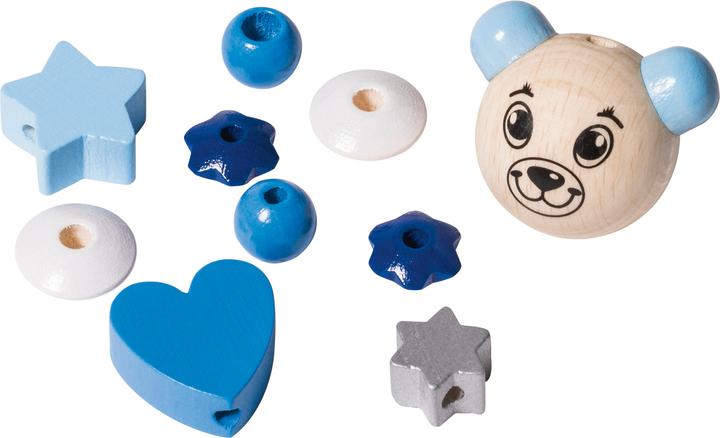 Image du produit VBS Chaînes pour tétines Perles en bois "Teddy", 10 pcs. (10 x)