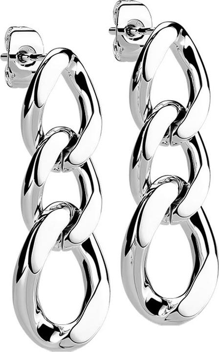 Hollywood Body Jewelry Ohrstecker silber Anhänger Kettenglieder (ohne Messing, Chirurgenstahl 316L)