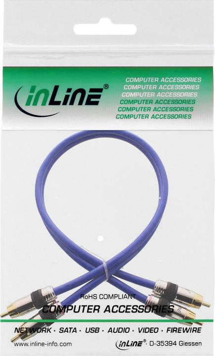 Immagine prodotto InLine Cavo Cinch AUDIO, spine dorate, 2x Cinch (10 m, Cinch)