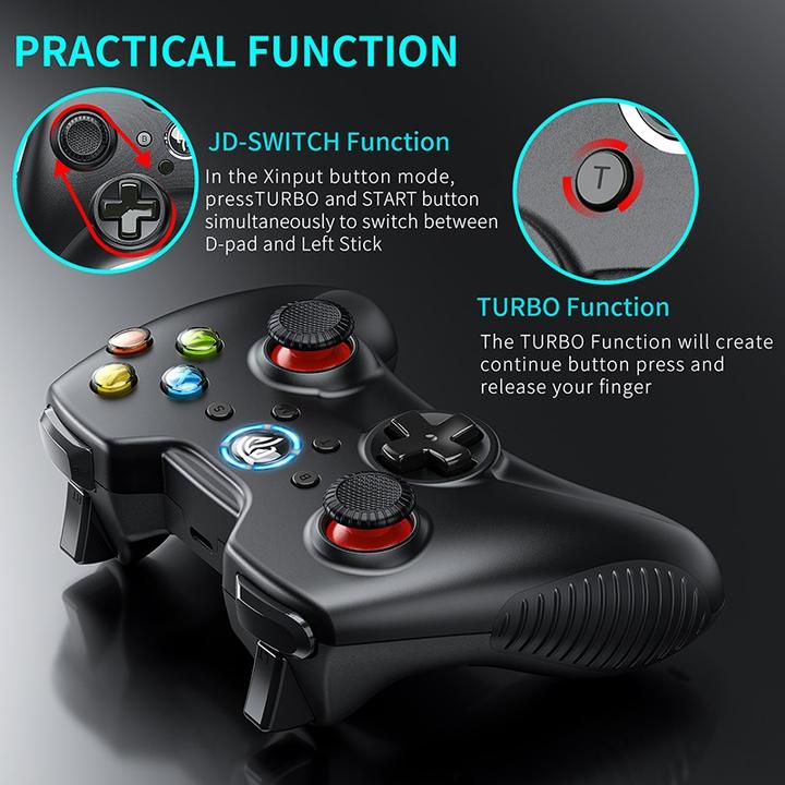 Immagine prodotto EasySMX Kc-8236-bla (Steam Machine, PS3, PC, Switch, Android)