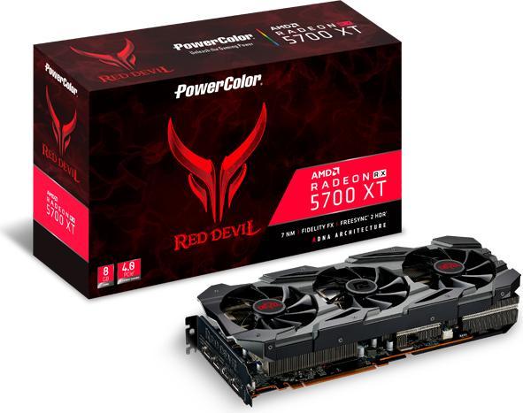 Actual product image Powercolor Radeon RX 5700 XT Red Devil (8 GB)