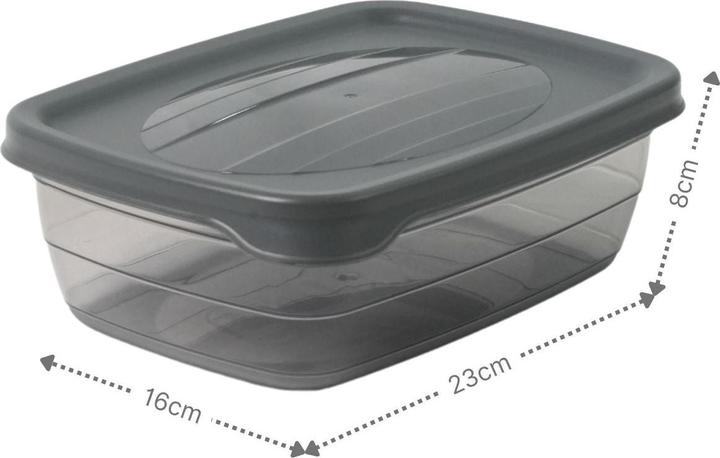 Immagine prodotto Hobby 3er-Set Boxen Aufbewahrungsdosen Meal-Prep-Dosen Frischhaltedosen (2 l)