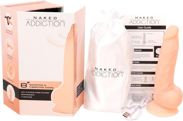 Image du produit Naked Addiction Dong tournant et vibrant