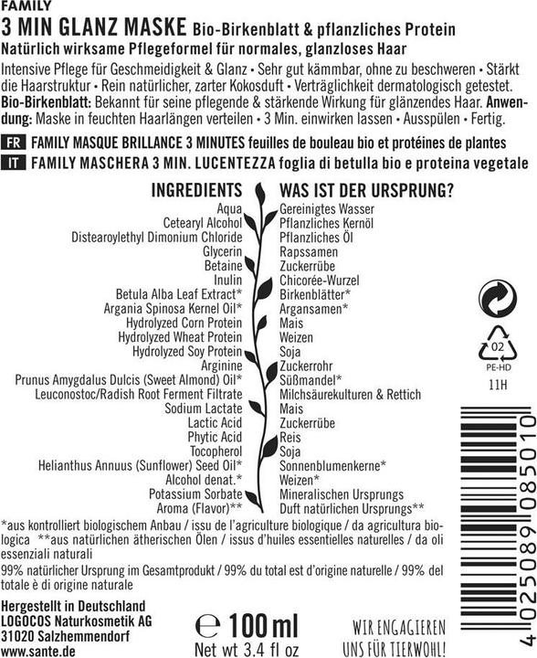Produktbild Sante Glanz (100 ml)